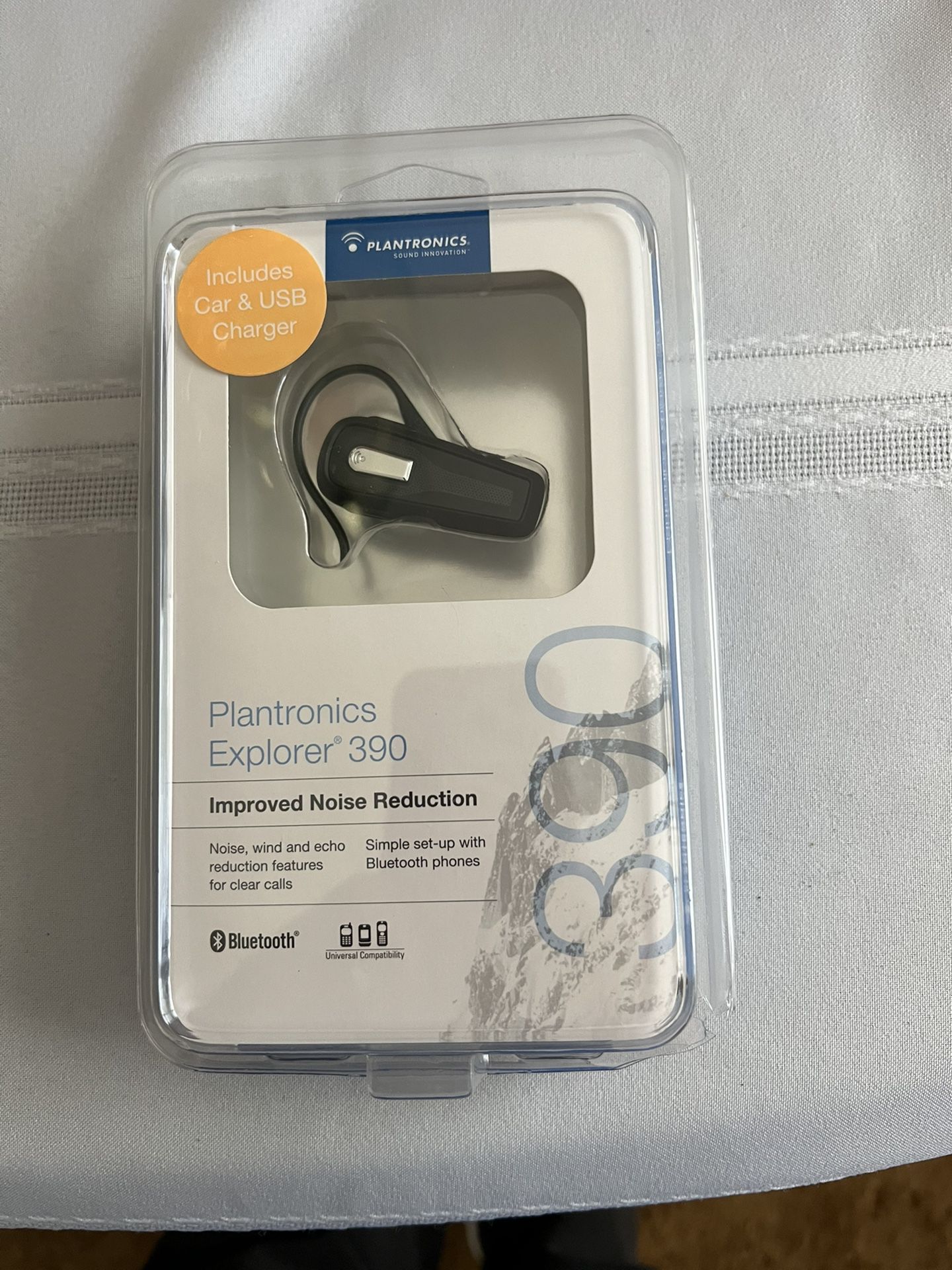 NEW Plantronics Explorer 390 Hands-Free Bluetooth Headset