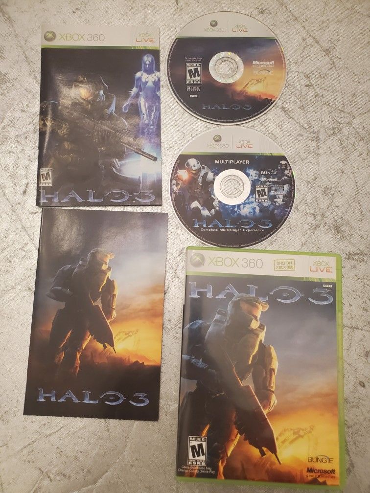 Halo 3 (Xbox 360, 2007) With Manual And Insert CIB