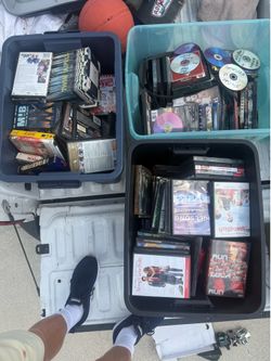 About 300 to 500 DVDs