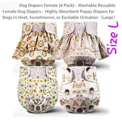 Large Dog Diapers 4pk