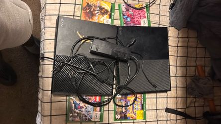 Microsoft Xbox One Console with Games and Cables