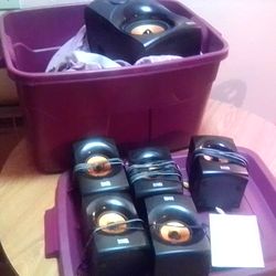 Surround Sound System Bluetooth Capability All Speakers w/Remote