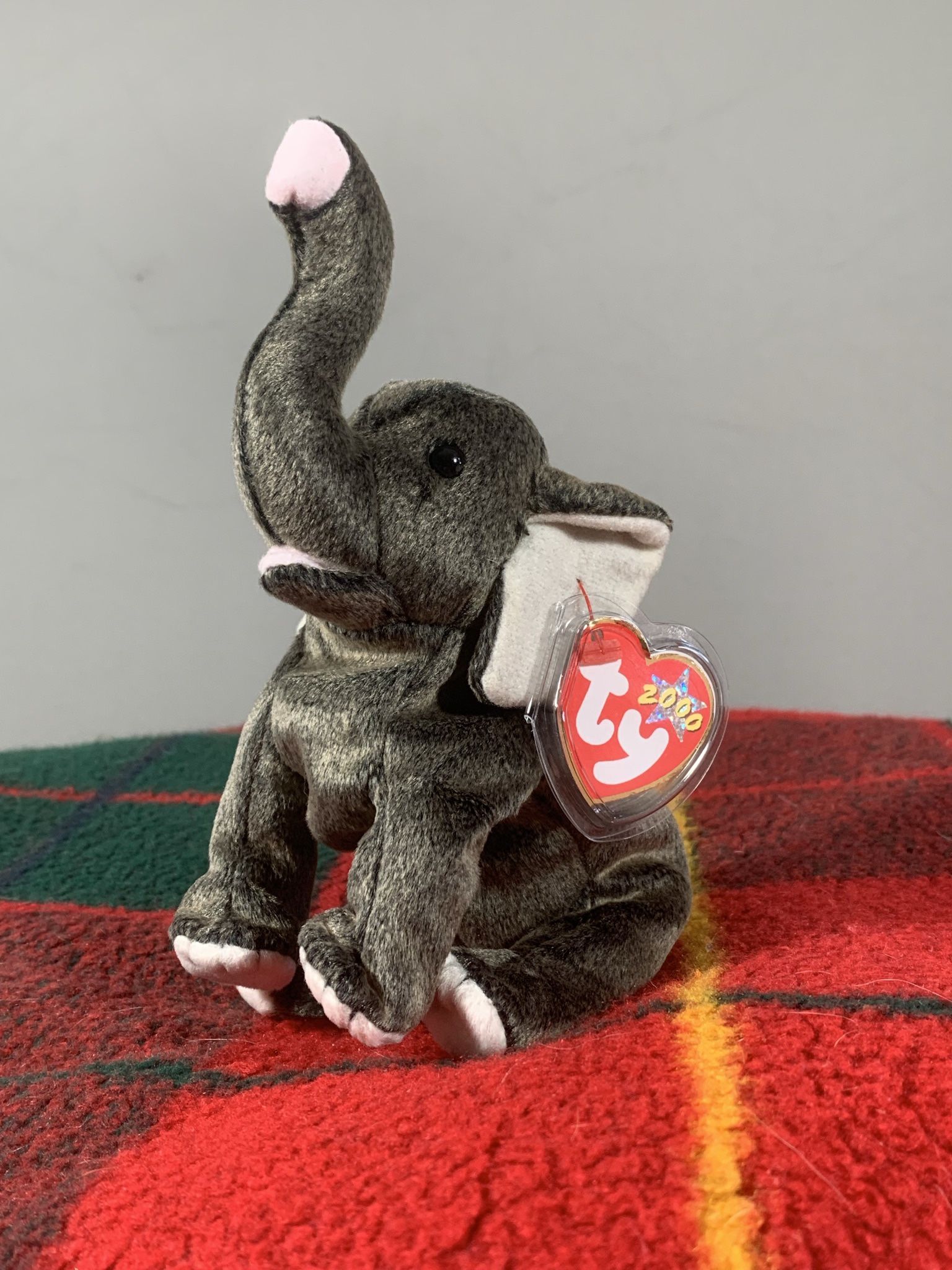 TY Beanie Baby - TRUMPET the Elephant (8.5 inch) - MWMTs Stuffed Animal Toy
