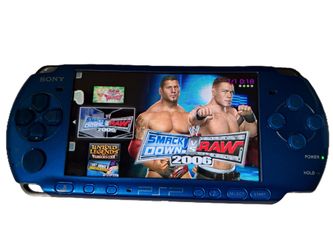🔥 Sony PSP-3000 Vibrant Blue — Preloaded Games, Ready to Play + 7-Day Warranty 🔥