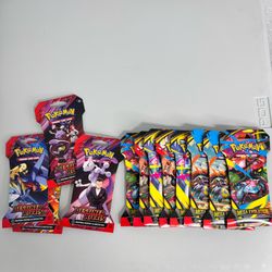 Pokémon card sealed single packs lot of 12