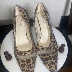 Leopard Print Short Heel