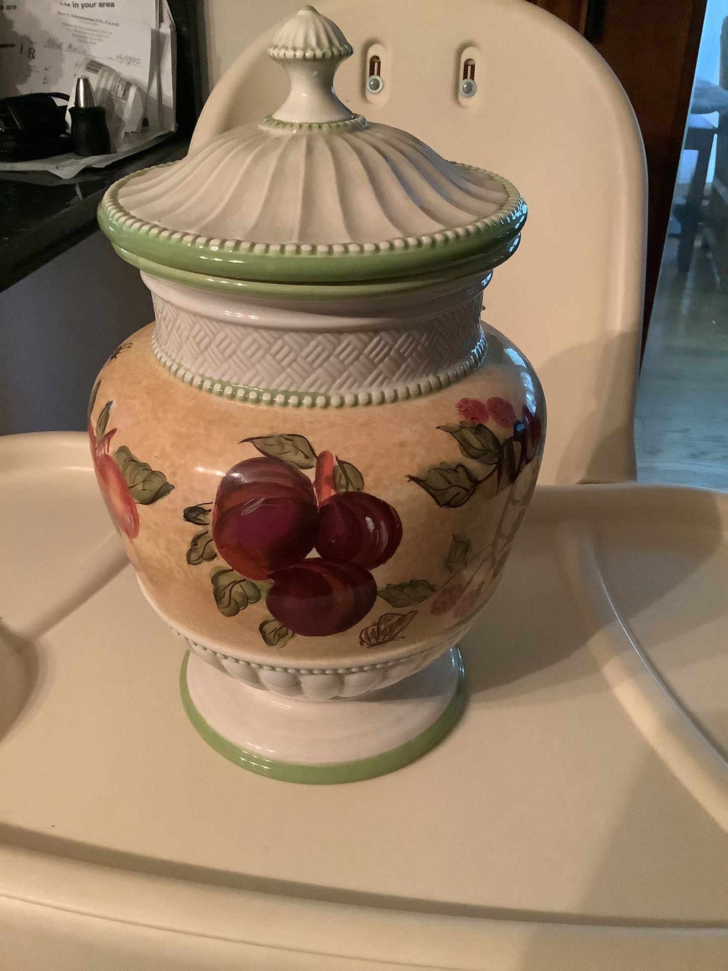 Raymond waites Canister / Cookie Jar Certified International Corp. 12” Tall