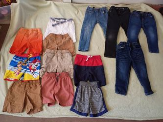 Children's clothing sizes 2T, 3T and 4T