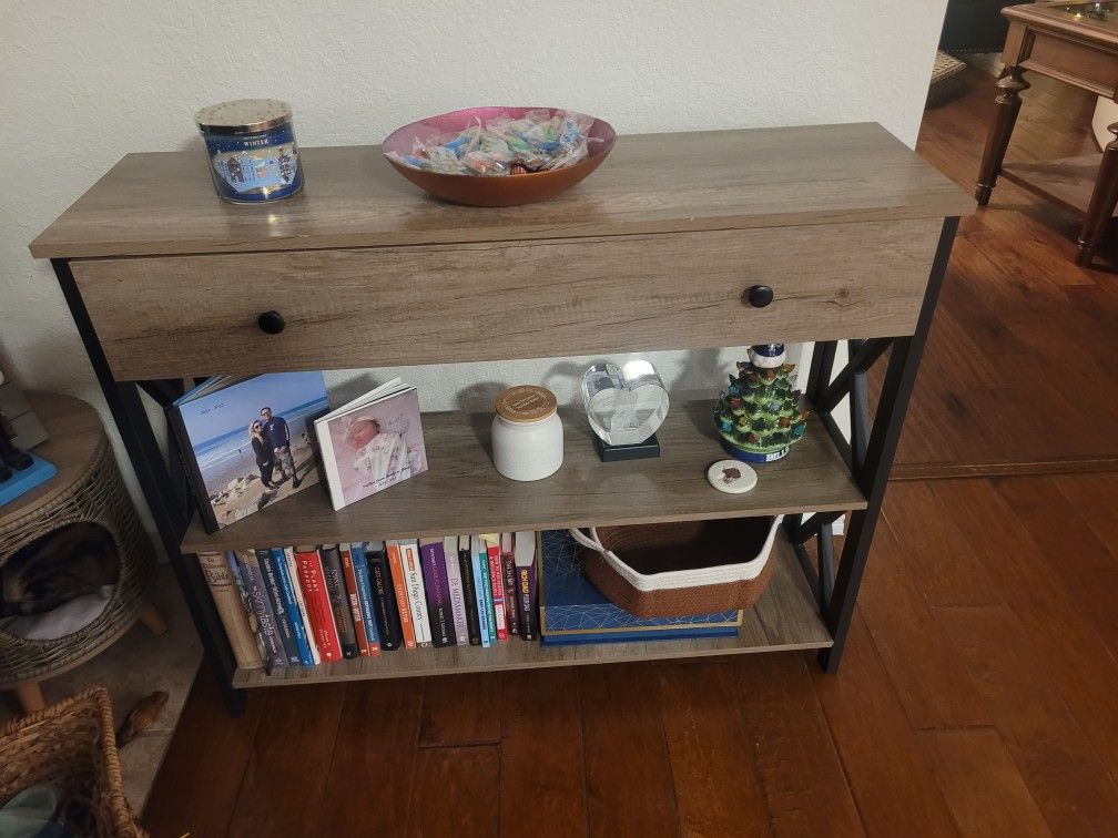 Side Buffet Long Table With Drawer And shelves
