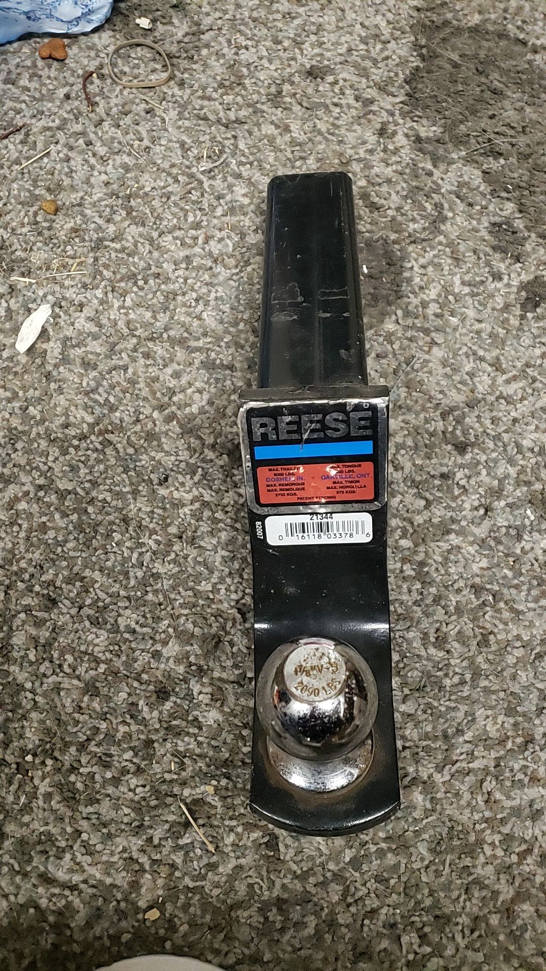 Reese Receivable Slide Hitch & Ball Mount
