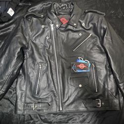Alpha Cycle Gear Leather Jacket 3xl