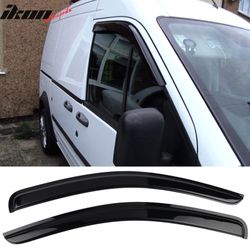 Fits 2010-2013 Ford Transit Connect Acrylic Window Visors Air Deflector 2Pc Set