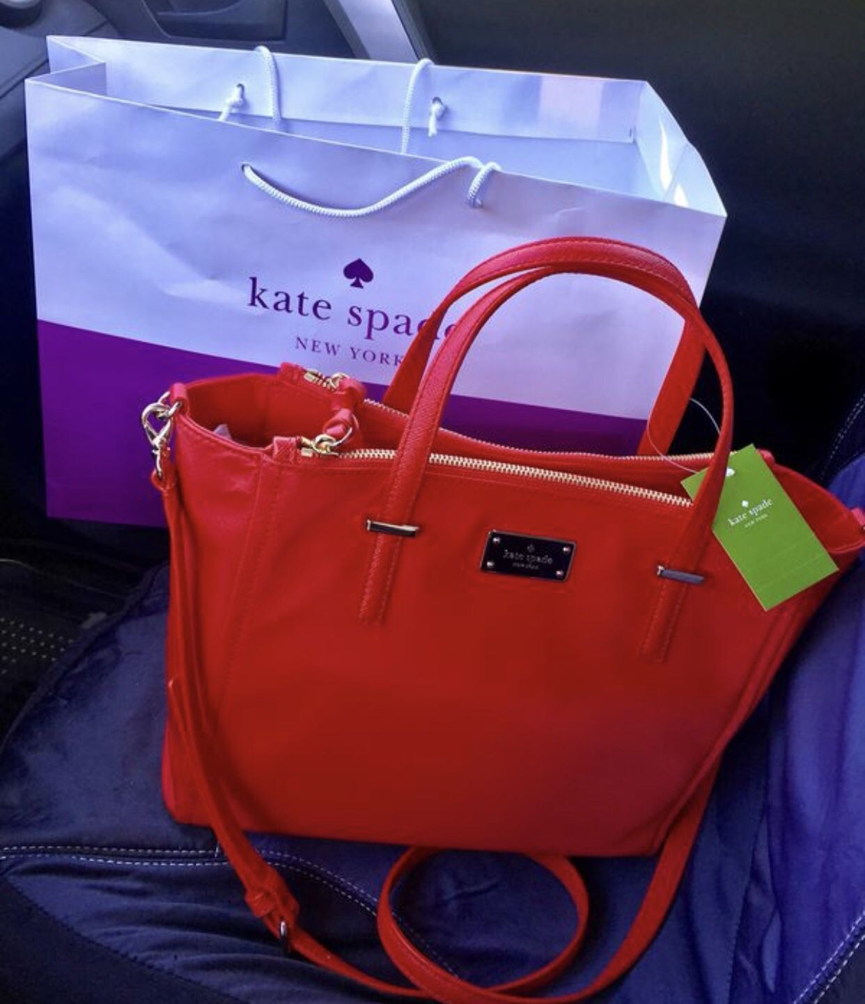 BRAND NEW KATE SPADE RED PURSE