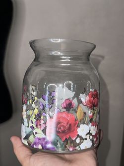 Flower Printed Vase