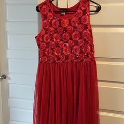 Girls Red Dress