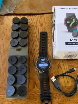 Shot  Scope V5 GPS  Watch with Tags