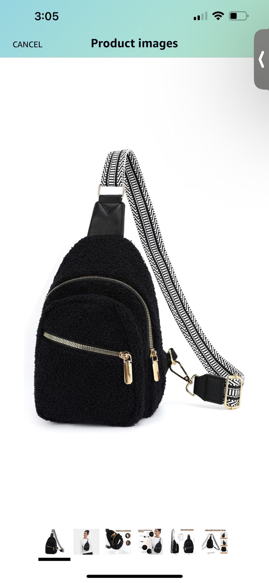 Brand New Sling Bag for Women Men, Leather Cross Body Fanny Pack Crossbody Chest Bag Anti Theft Purse with Adjustable Strap