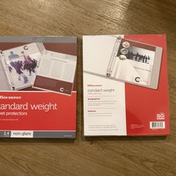 2 Boxes Of Office Depot Sheet Protector Non Glare