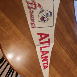 Atlanta Braves Vintage Felt Pennant