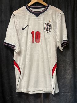 ENGLAND JUDE BELLINGHAM #10 HOME SOCCER JERSEY WHITE MEN XXL NIKE DRI-FIT