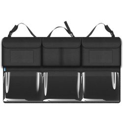 Car Organizers and Storage- Super Large SUV storage organizer for Large SUV/MVP, Hanging Car Backseat Organizer with 6 Large Pockets, Saving Space Org