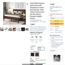 Bed Frame - Wooden Headboard