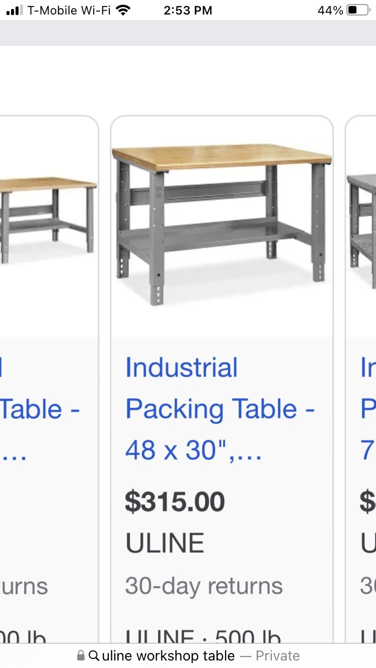 U LINE Packing Table Brand New