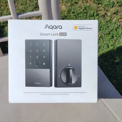 Aqara Smart Lock U100, Fingerprint Keyless Entry Door Lock with Apple Home Key, Touchscreen Keypad, Bluetooth Electronic Deadbolt