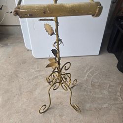 Vintage Antique Stand Alone Tolite Paper Stand