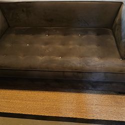 Custom Built ItalianLove seat couch Grey