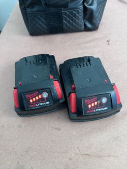 Milwaukee M18 2ah batteries