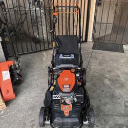 YARDMAX 22 in. 201 cc SELECT PACE 6 Speed CVT High Wheel RWD 3-in-1 Gas Walk Behind Self Propelled Lawn Mower 