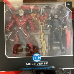 McFarland dc multiverse 2 pack The merciless and the Batman who laughs (knight armor)