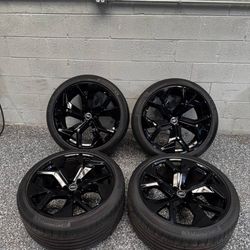 23" OEM Audi Q8 SQ8 RSQ8 Wheels Rims Set of 4 23x10.5 5x112 + Continental Tires