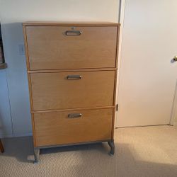 IKEA Effektiv 3 drawer birch filing cabinet