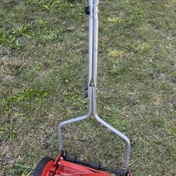 American Lawn Mower Company 1204-14 14-Inch 4-Blade Push Reel Lawn Mower, Red
