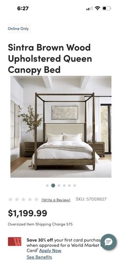 King size bed frame