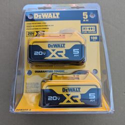 DeWalt 20V 5Ah Battery - 2 Pack (DCB205-2)