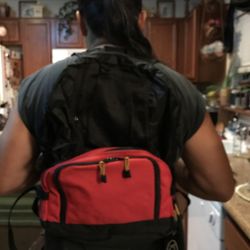 RED AND BLACK DAYPACKER