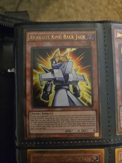 Yu-gi-oh! Absolute King Back Jack Gold Rare 1st Edition