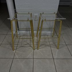 Two Elegant Bar Stools . 24” Height . Used In Good Condition . Location West Kendall 33194 