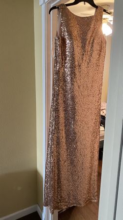 Bridesmaid gold dress