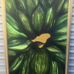 Beautiful Original Still Life Oil Painting-Great Color 27 X 38”