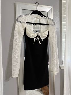 Long Sleeve Lace Mini Dress