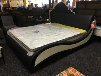 Brand new king size bed frame only firm price we finance no credit check needed