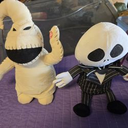 Nightmare Before Christmas Jack And Oogie Boogie Dancing Plushes