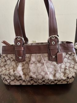 Coach Signature Canvas Tote Bag