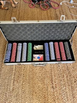 Poker Chip Set in Aluminum Carrying Case