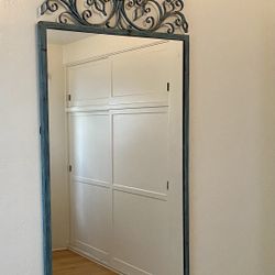 Beautiful Large Iron Wall Mirror 250 o. b. o. 