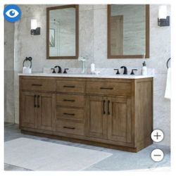 OVE Decors 72" Alonso Bath Vanity in Brown $1,200